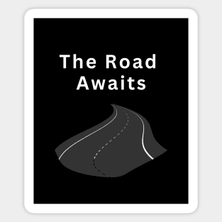 The road awaits Sticker